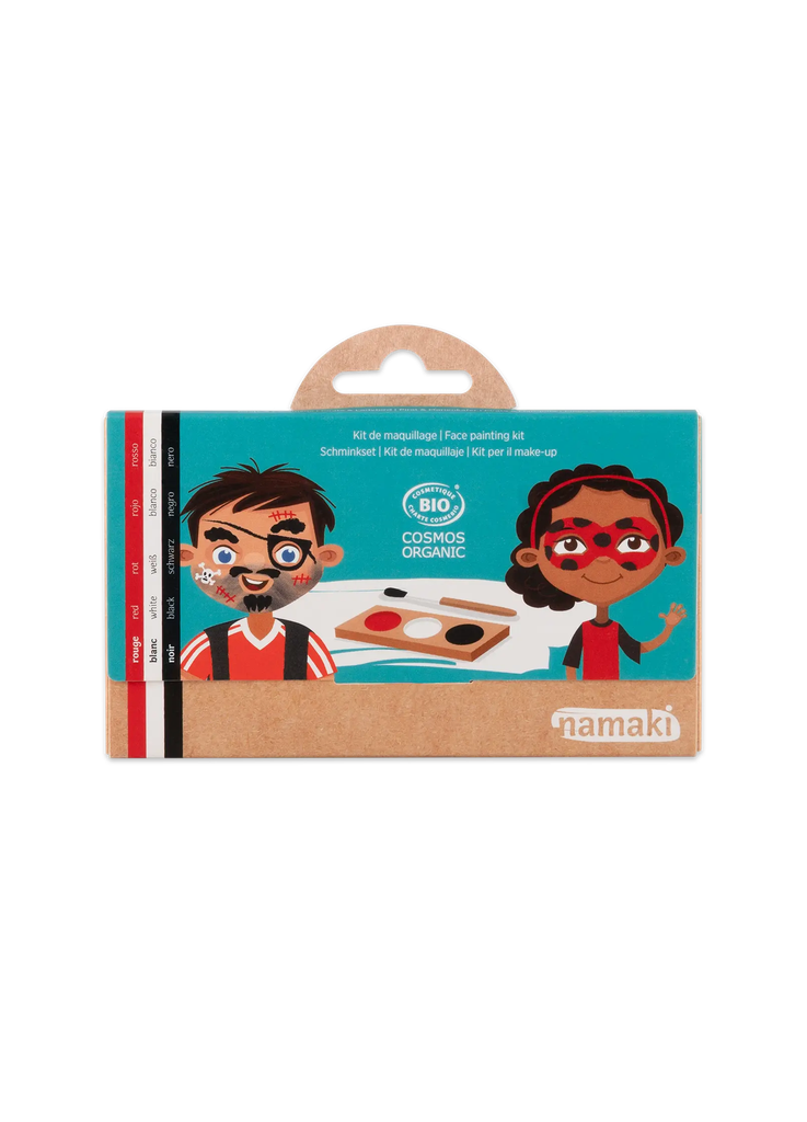 ​Schminkpalette für Kinder | Pirat & Marienkäfer - 3 Farben**