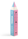 Kit 4 crayons de maquillage fins - Jaune/Rose/Turquoise/Blanc**