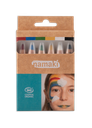 Set of 6 Face Painting Pencils - Rainbow**
