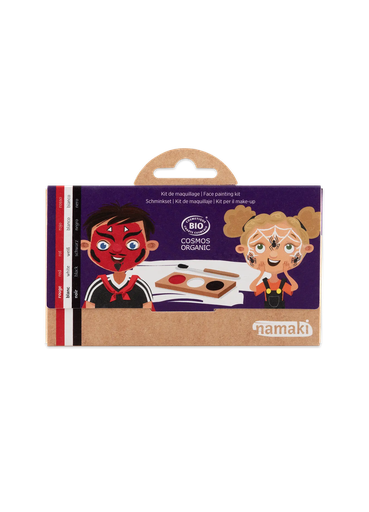 [110086] ​Schminkpalette für Kinder |  Teufel & Spinne - 3 Farben**