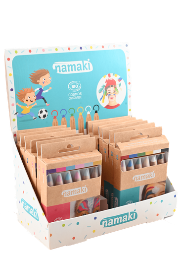 [130046] Shelf-ready Display with 12 sets of 6 Face Paint Pencils**