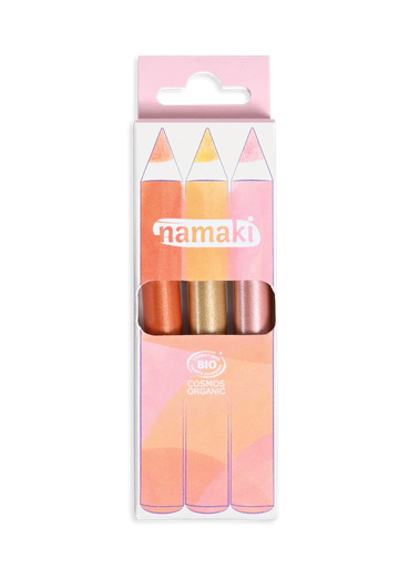 [110137] Kinderschminkstifte Glitzer - Jumbo - Kupfer-Gold-Rose**