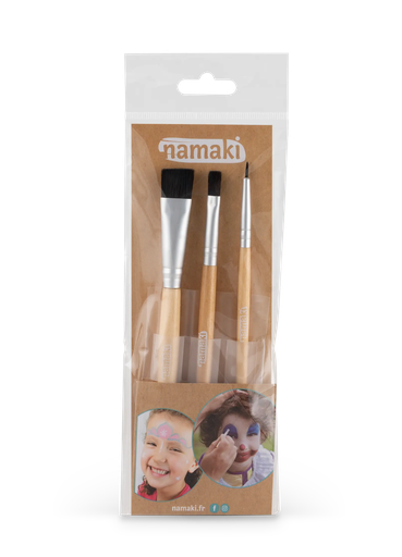 [110305] Set of 3 make-up brushes